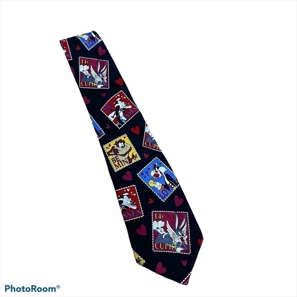 Looney Tunes Valentine’s Tie Pepe Le Pew 100% Silk